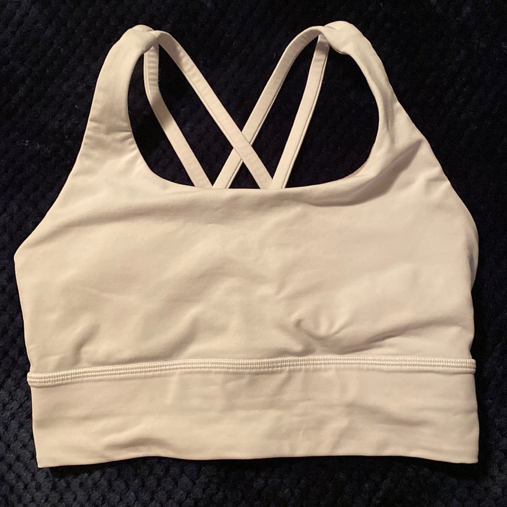 Lululemon white sports bra